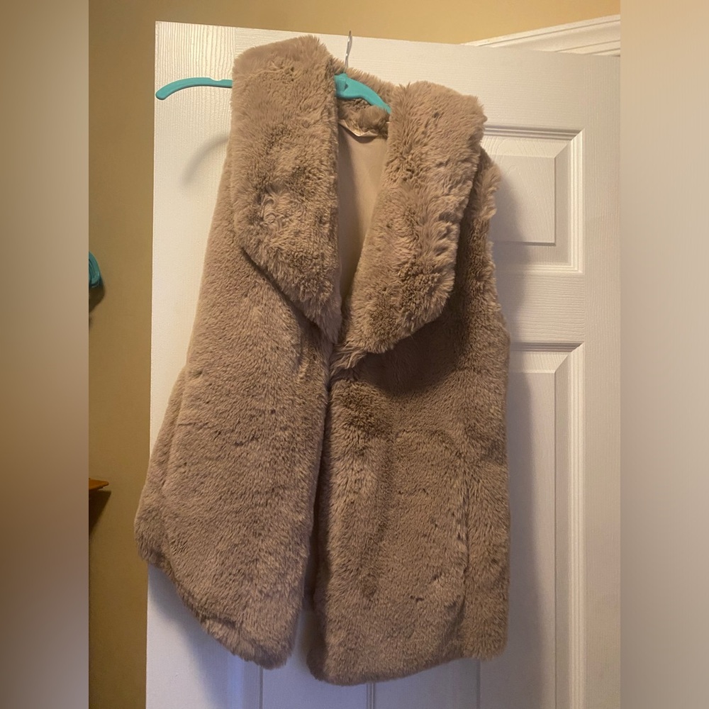 Soft Surroundings fur vest xS